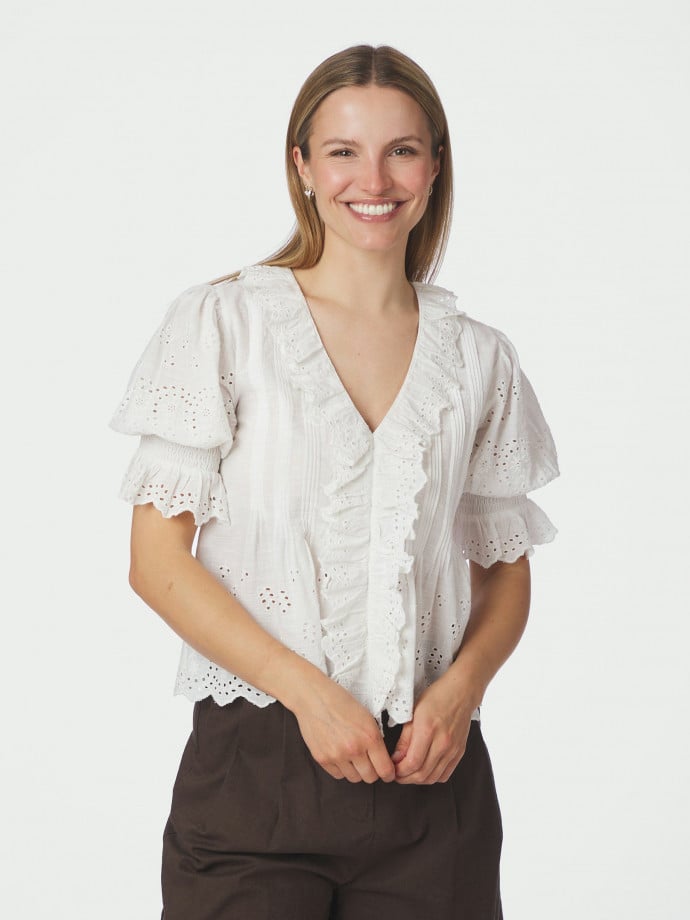 NEO NOIR BLUS TALISE EMB WHITE