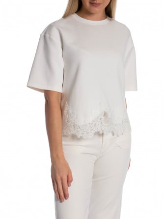 NEO NOIR TOPP IRIA LACE WHITE