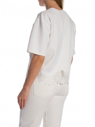 NEO NOIR TOPP IRIA LACE WHITE