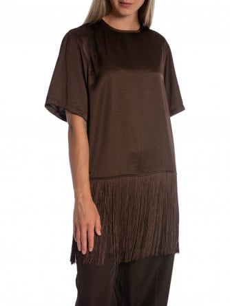 SOAKED TOPP VERONA FRINGE CHOCOLATE BROWN