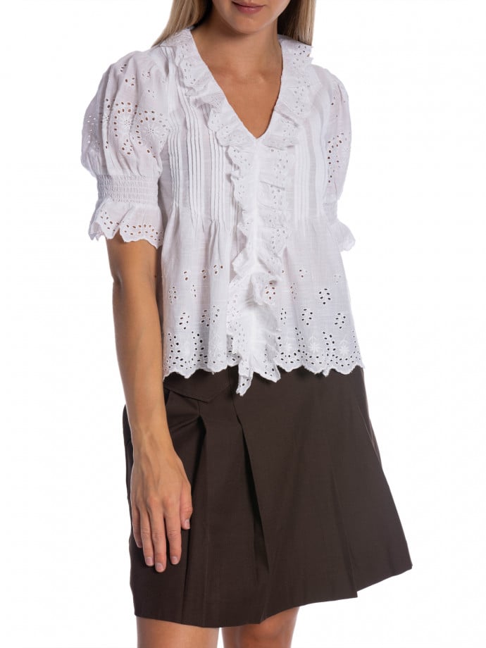 NEO NOIR BLUS TALISE EMB WHITE