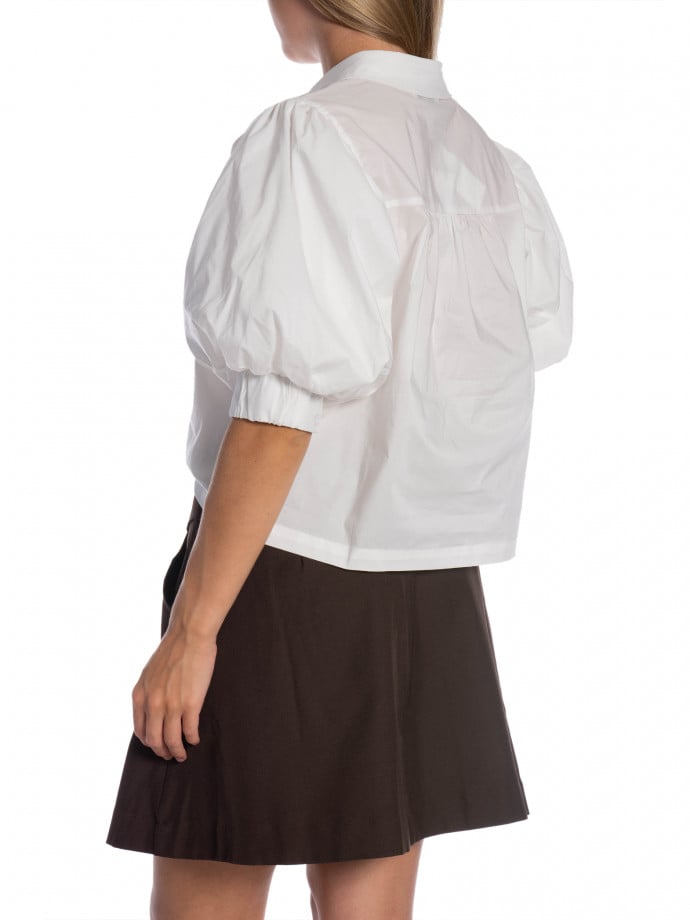 NEO NOIR SKJORTA ETTA POPLIN WHITE