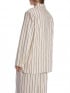 KAVAJ STRIPE DOUBLE BREASTED WHITE