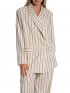 KAVAJ STRIPE DOUBLE BREASTED WHITE