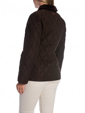 GANT JACKA QUILTED FITTED DEEP BROWN
