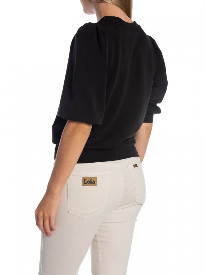 SELECTED FEMME TOPP TENNY 3/4 SWEAT BLACK
