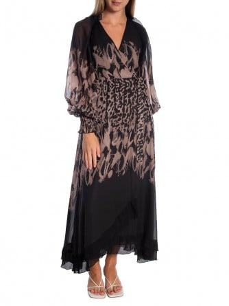 COPENHAGEN MUSE KLÄNNING FRILL BLACK