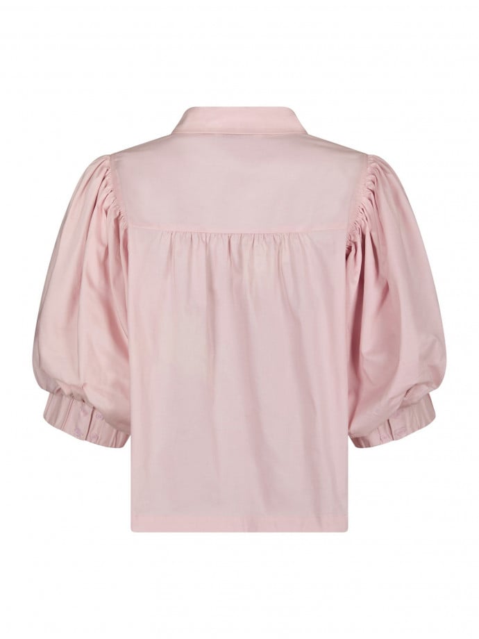 NEO NOIR SKJORTA ETTA POPLIN ROSE