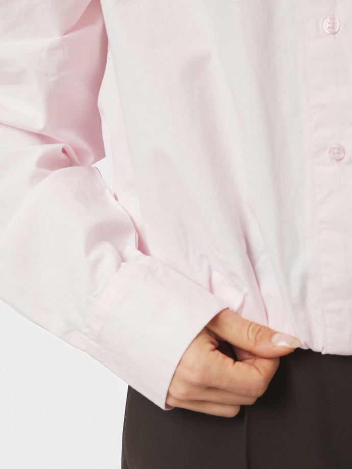 NEO NOIR SKJORTA EMMANA C POPLIN LIGHT PINK