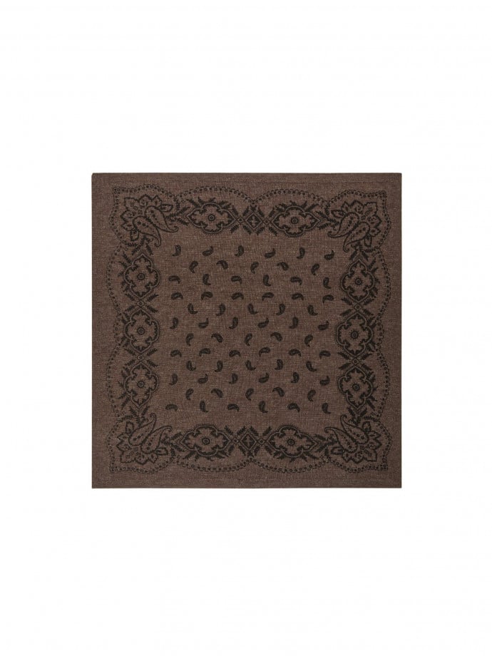 NEO NOIR SJAL ADELINA PAISLEY BROWN MELANGE