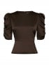 NEO NOIR BLUS BENUA HEAVY SATEEN DARK BROWN