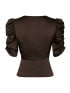 NEO NOIR BLUS BENUA HEAVY SATEEN DARK BROWN