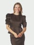 NEO NOIR BLUS BENUA HEAVY SATEEN DARK BROWN