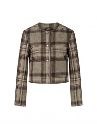 MALINA JACKA NINETTE DRESSED STEEL CHECKS