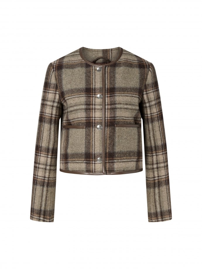 MALINA JACKA NINETTE DRESSED STEEL CHECKS