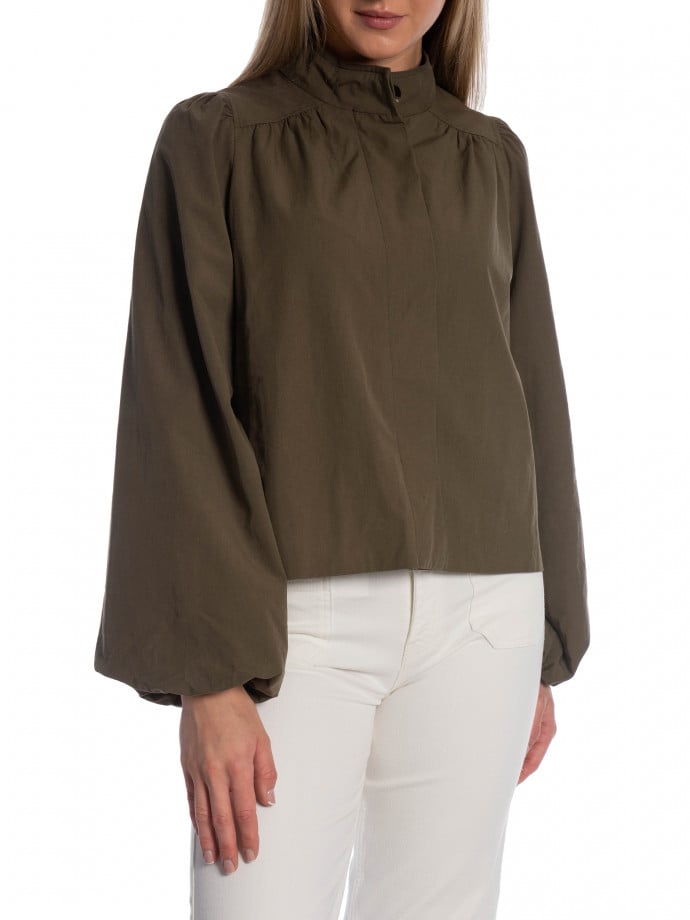 NEO NOIR JACKA TIRSA TWILL ARMY