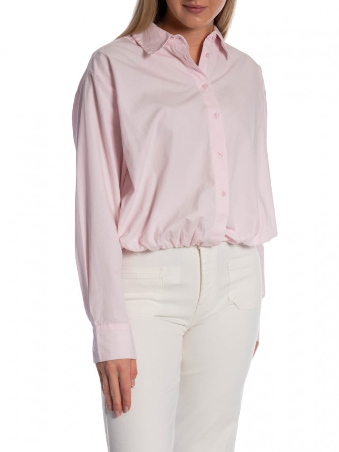 NEO NOIR SKJORTA EMMANA C POPLIN LIGHT PINK