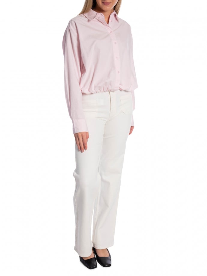 NEO NOIR SKJORTA EMMANA C POPLIN LIGHT PINK