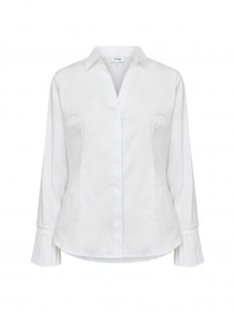 LEVETE ROOM SKJORTA ISLA SOLID 130 WHITE