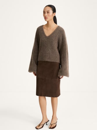 STYLEIN KJOL VALERIA PEBBLE BROWN