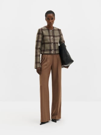 MALINA JACKA NINETTE DRESSED STEEL CHECKS