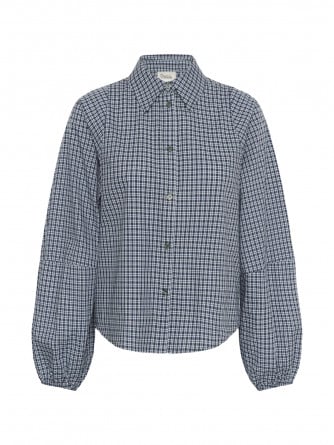 MY ESSENTIAL WARDROBE SKJORTA ILSE DOUGLAS GREEN CHECK