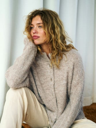 NEO NOIR KOFTA TAURA FLUFFY BEIGE MELANGE