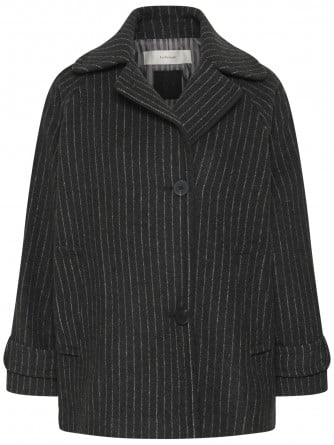 INWEAR JACKA THORA MINONA PINSTRIPED DARK GREY