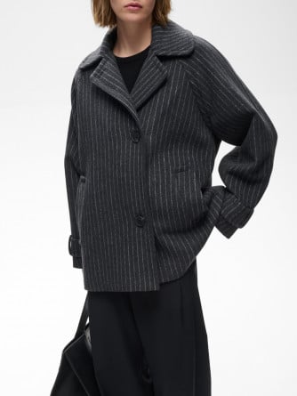 INWEAR JACKA THORA MINONA PINSTRIPED DARK GREY