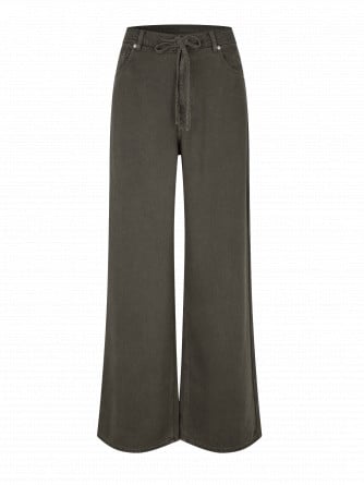 SECOND FEMALE JEANS IRVEN BLACK OLIVE