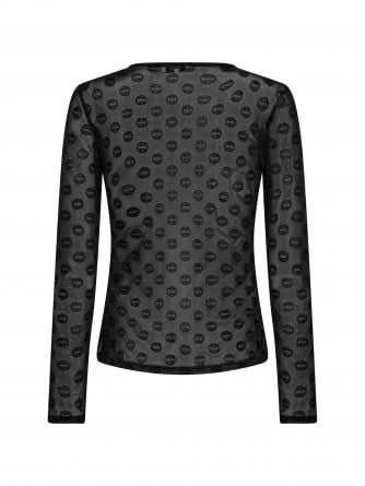 LEVETE ROOM TOPP TELA AOP 1 BLACK COMBI