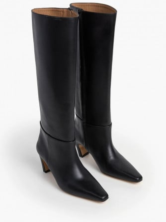 FLATTERED STÖVLETT XIA LEATHER BLACK