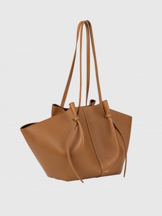 YUZEFI VÄSKA LARGE MOCHI PEBBLE GARIN LEATHER HAZEL