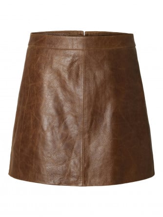 SELECTED FEMME KJOL JIL LEATHER MINI DELICIOSO
