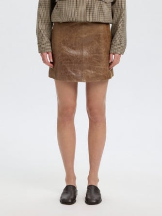 SELECTED FEMME KJOL JIL LEATHER MINI DELICIOSO