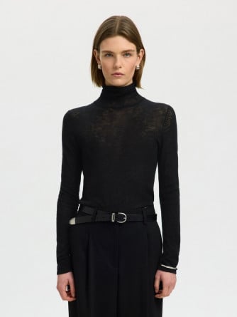 SELECTED FEMME TRÖJA VENDY ROLL BLACK