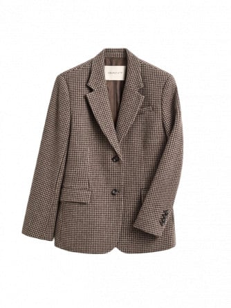 GANT KAVAJ REG HOUNDSTOOTH FADED TAUPE