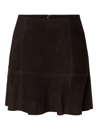 Y.A.S KJOL YASCOLLY SUEDE COFFEE BEAN