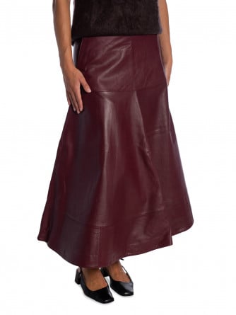 SELECTED FEMME KJOL OLYMPIA TAWNY PORT