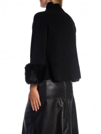 KOFTA ELEGANT FUR CUFF BLACK