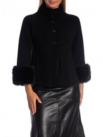 KOFTA ELEGANT FUR CUFF BLACK