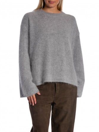 TRÖJA OVERSIZED FUZZY CLASSIC LIGHT GRAY