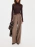 FILIPPA K TOPP RIB MOCK NECK DARK CHOCOLATE