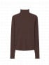 FILIPPA K TOPP RIB MOCK NECK DARK CHOCOLATE