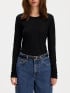 FILIPPA K TOPP SCOOPED LONGSLEEVE BLACK