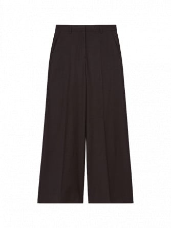 FILIPPA K BYXA HARLOW WOOL DARK CHOCOLATE