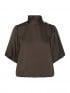 NEO NOIR BLUS PARISA HEAVY SATEEN DARK BROWN