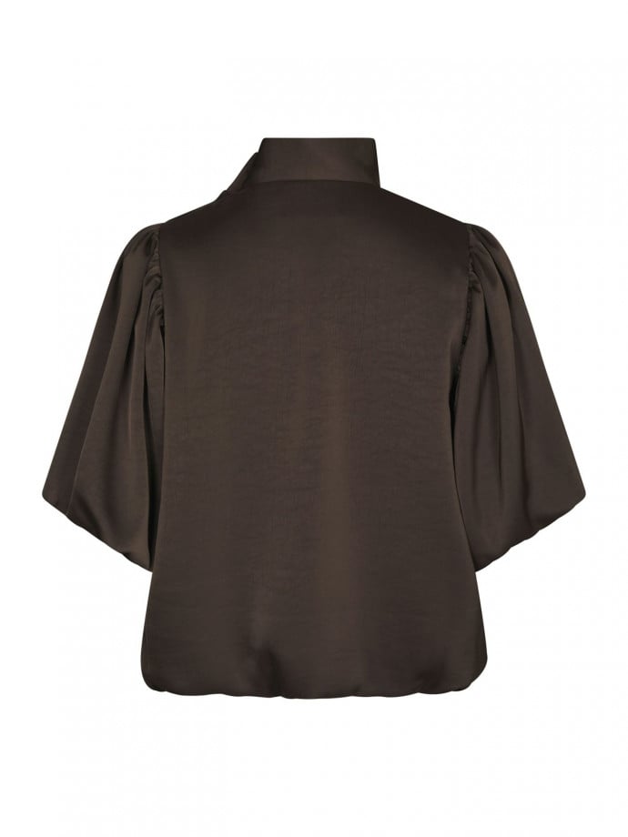 NEO NOIR BLUS PARISA HEAVY SATEEN DARK BROWN