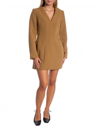 MALINA KLÄNNING NINNIHOURGLASS MINI CAMEL
