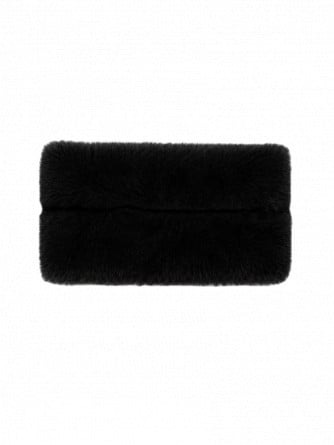 TWIST & TANGO HALSDUK ILAMA FAUX FUR BLACK